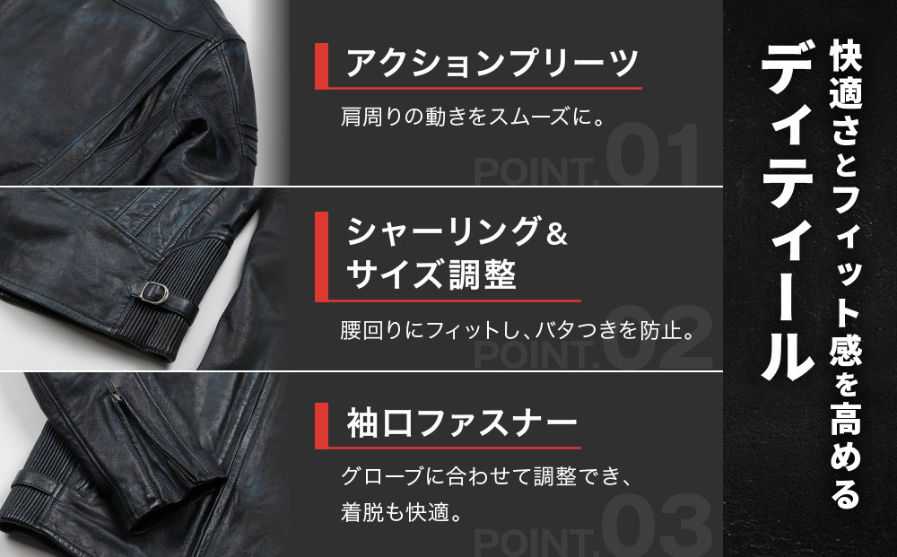 【デグナー】レザージャケット ブラック M｜京都 バイクギア 人気ブランド バイク [23SJ-5]［ レザージャケット やぎ革 軽くて丈夫 人気 おすすめ レザー 革 革ジャン ツーリング ライダー バイカー お取り寄せ 通販 送料無料 ふるさと納税 ］