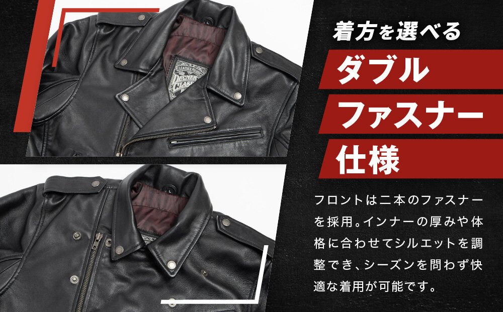 【デグナー】レザージャケット[24WJ-4] Mサイズ｜京都 バイクギア 人気ブランド ジャケット バイク［ レザージャケット 革ジャン ジャケット 革 レザー 羊革 ツーリング シック ライダー バイカー おしゃれ かっこいい 人気 おすすめ 送料無料 ふるさと納税 ］