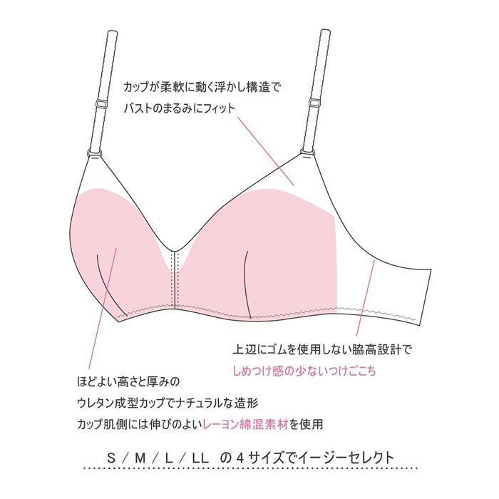 【ウンナナクール】364 シンプル＋レース＋コットン＜Mサイズ＞ベージュ 3枚セット【ワコール】