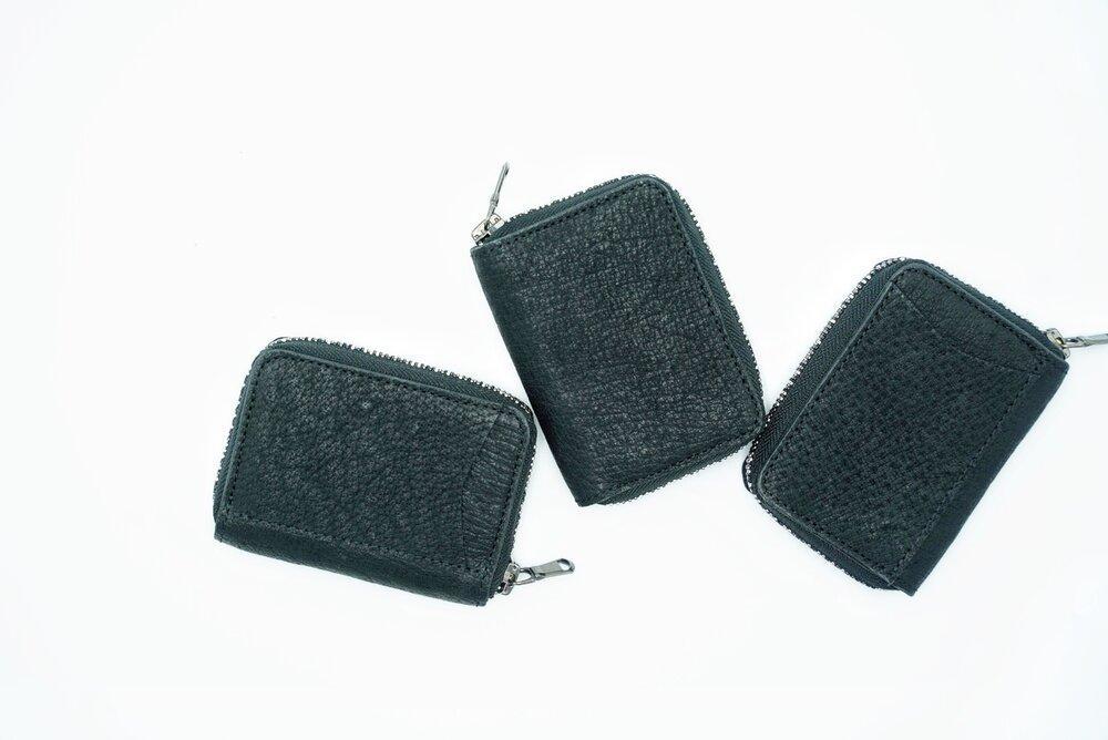 【ierib】MINI WALLET / ミニウォレット / BOAR / BLACK