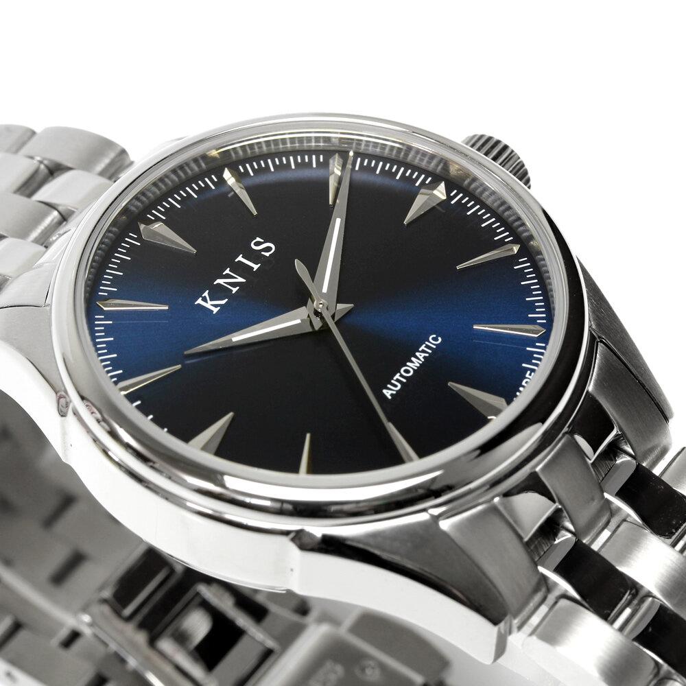 【KNIS KYOTO】サンレイダイアル 日本製 自動巻き 腕時計 ブルー［ 京都発 腕時計 ブランド おしゃれ 人気 おすすめ ウォッチ 時計 高級 ファッション お取り寄せ 通販 ニス ふるさと納税 ］