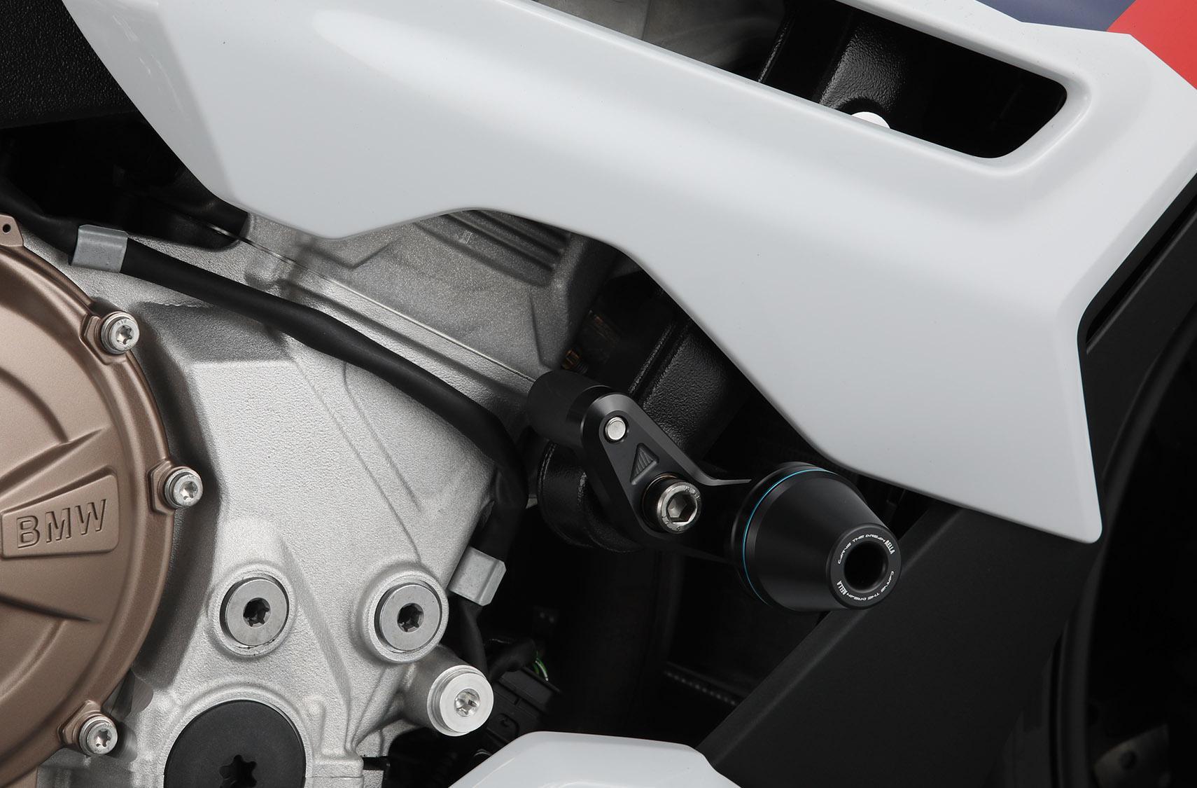 【AELLA】BMW S1000RR｜フレームスライダー(S1000R ’21～) AE-68141 【カラー：ブルー】［ 京都 バイク カスタム パーツ 人気 おすすめ ツーリング ライダー バイカー メーカー ギア BMW お取り寄せ 通販 ふるさと納税 ］