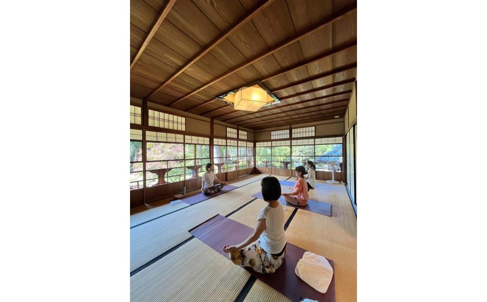 【KYOTOYOGA】旧三井家下鴨別邸で 『オーダーメイドKYOTOYOGA』体験