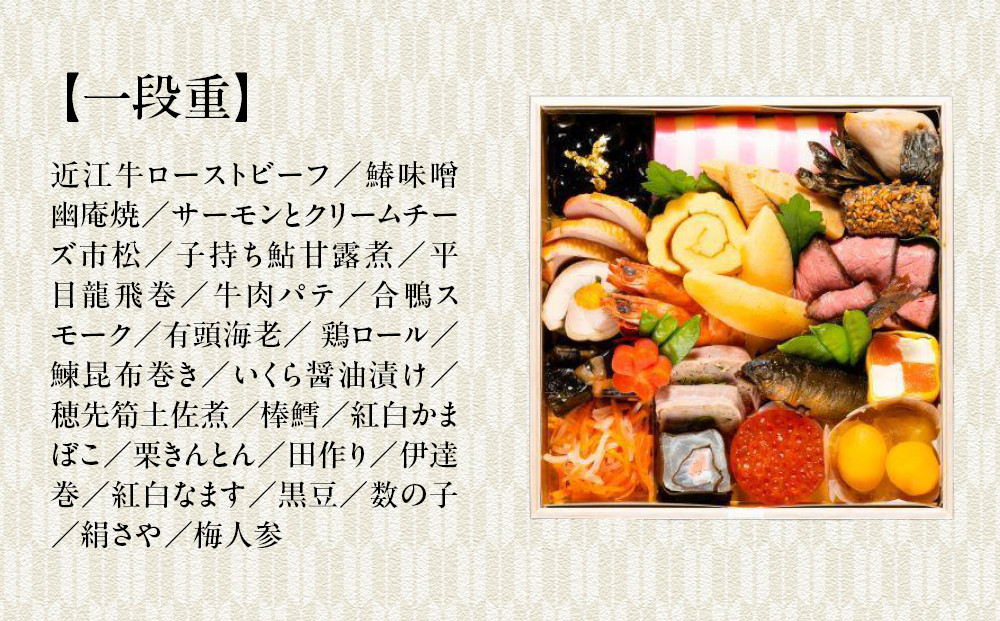 【京料理 佐近】おせち 一段重 1～2人前｜京料理×フレンチ 和洋折衷懐石 人気おせち［ 京都 御室 和洋風おせち一段 1人 2人 グルメ 京料理 懐石料理 人気 おすすめ 2026 正月 お祝い お取り寄せ 通販 送料無料 年内配送 ふるさと納税 ］