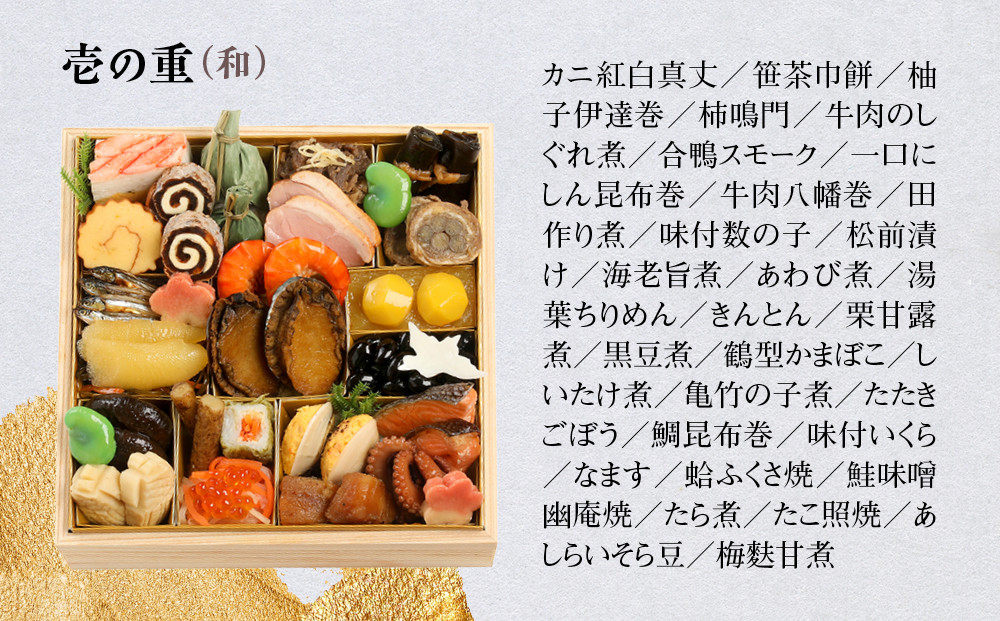 【京 伏見 魚三楼】和風おせち 一段重 2人前(おせち,おせち料理,京おせち) 12.5［ 京都 老舗 料亭 おせち料理 和風おせち 人気 おすすめ グルメ 日本料理 京料理 2026 正月 お祝い お取り寄せ 通販 送料無料 ふるさと納税 ］