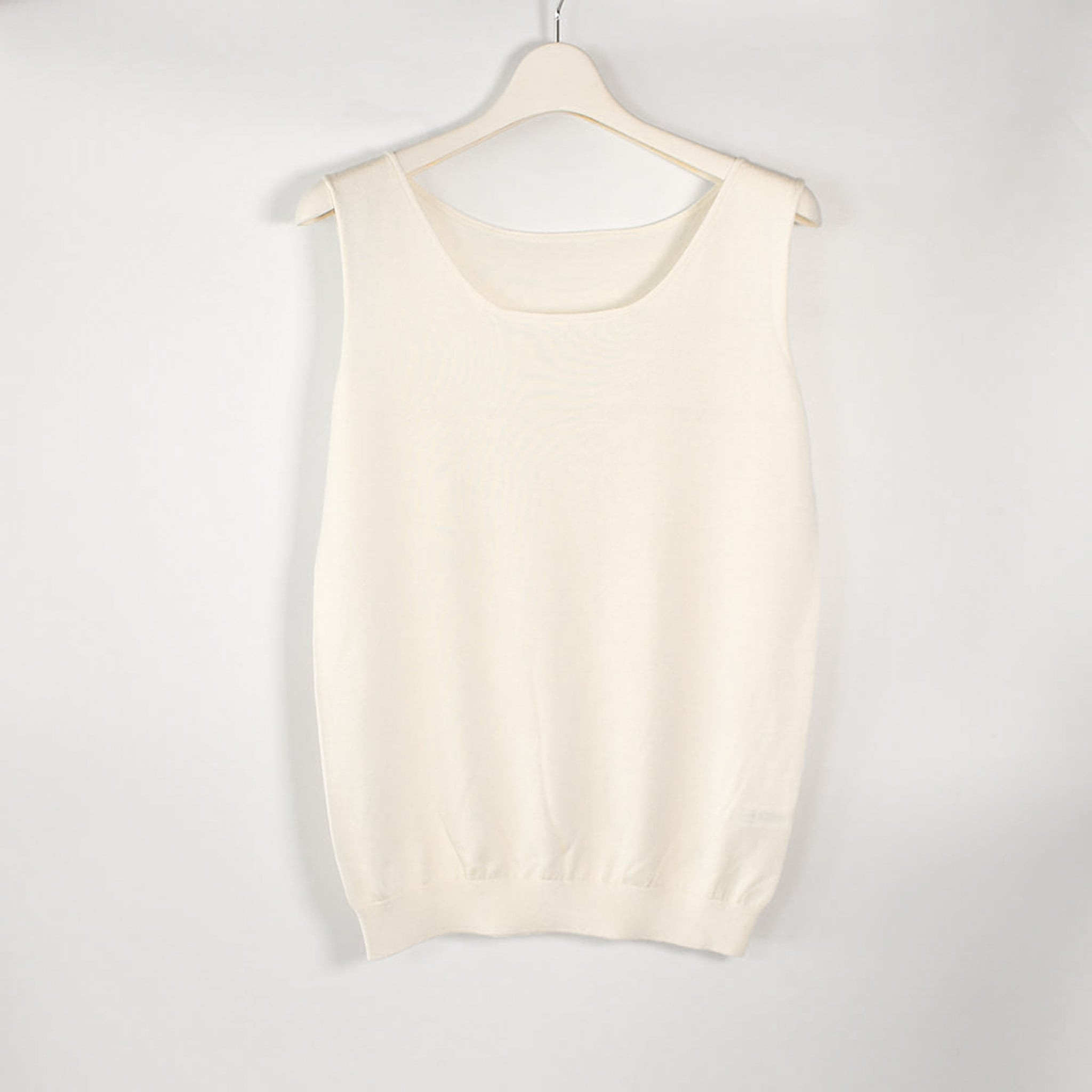 【伊と幸】《白生地の老舗が贈る》姫＋ウォッシャブル シルクニット タンクトップ(Mサイズ・ホワイト)｜京都 人気 インナー 肌着［ 京都 老舗 絹 ファッション レディース 人気 おすすめ ギフト お取り寄せ 通販 送料無料 ふるさと納税 ］