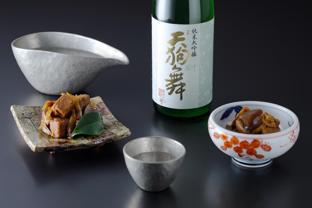 【下鴨茶寮】酒肴ギフト(天狗舞オリジナルラベル720ml)［ 京都 老舗 料亭 ミシュラン 日本酒セット 肴 惣菜 きんぴら 佃煮 人気 おすすめ 京料理 贈り物  ギフト プレゼント お取り寄せ 通販 送料無料 ふるさと納税 ］