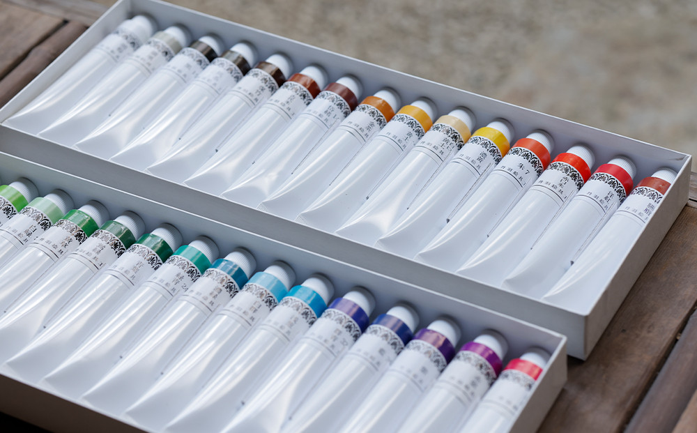 【上羽絵惣】チューブ絵具(大)30色セット［ 京都 日本画用絵具専門 絵具 絵 絵画 画材 プロ仕様 人気 おすすめ お取り寄せ 通販 送料無料 ふるさと納税 ］