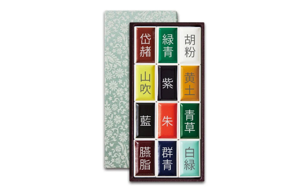 【上羽絵惣】絵具スターターセット(手ぬぐい付き)［ 京都 日本画用絵具専門 絵具 絵 絵画 画材 プロ仕様 人気 おすすめ お取り寄せ 通販 送料無料 ふるさと納税 ］