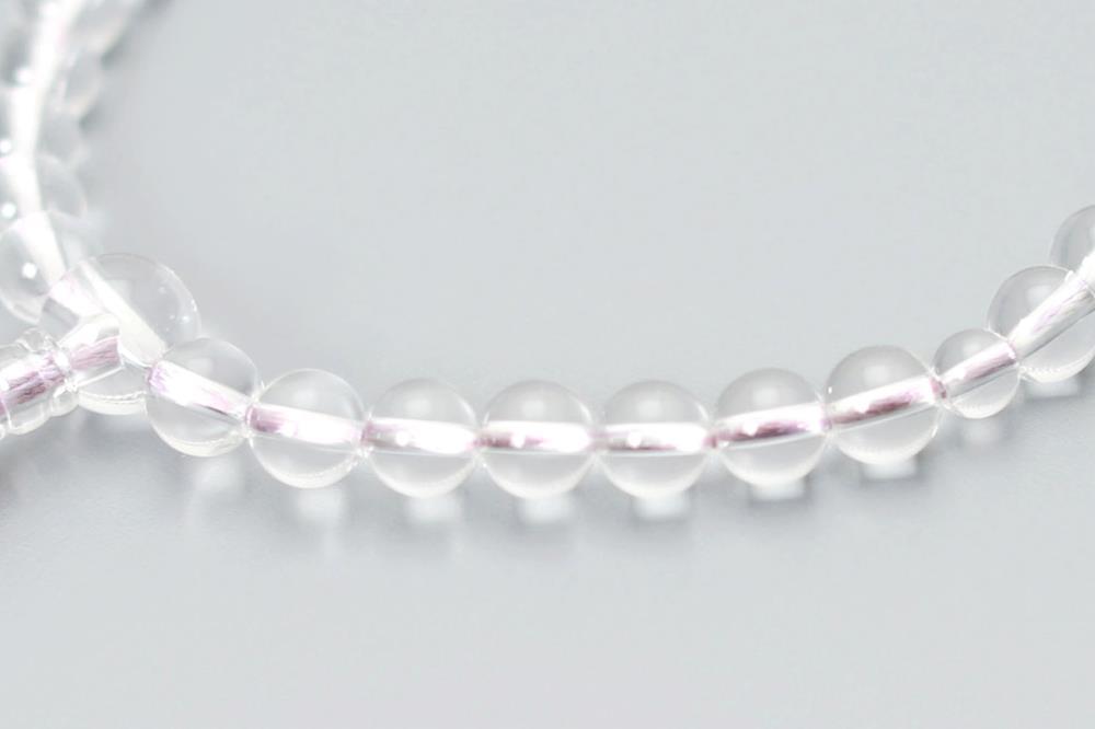 【京念珠】数珠 水晶 彩色念珠【土屋念珠店/女性用/レディース/念珠/略式/3721】