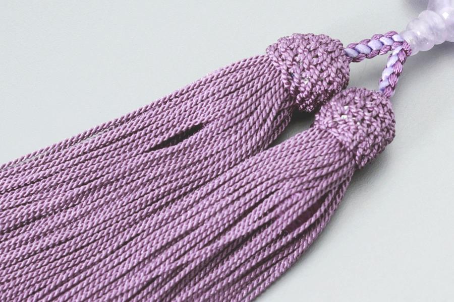 【京念珠】数珠 藤雲石 正絹房【土屋念珠店/女性用/レディース/念珠/略式/3747】