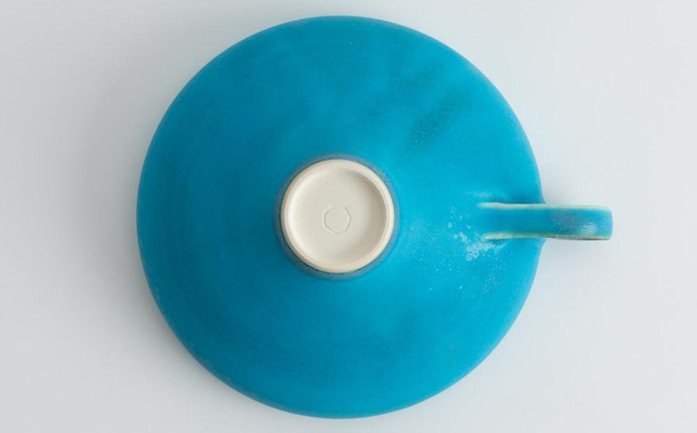 【瑞光窯-ZUIKOU-】スープカップ(ターコイズブルー/青)［ 京都 京焼 陶磁器 清水焼 窯元 マグカップ サラダボウル 鉢 180ml 適量サイズ おしゃれ 人気 おすすめ 食器 シンプル お取り寄せ 通販 送料無料 ふるさと納税 ］