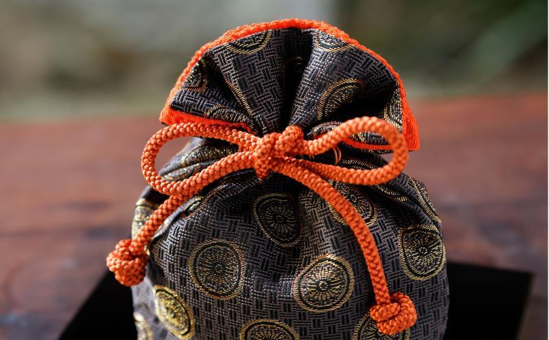 【石黒香舗】匂い袋 部屋用 置き型巾着大 （黒）