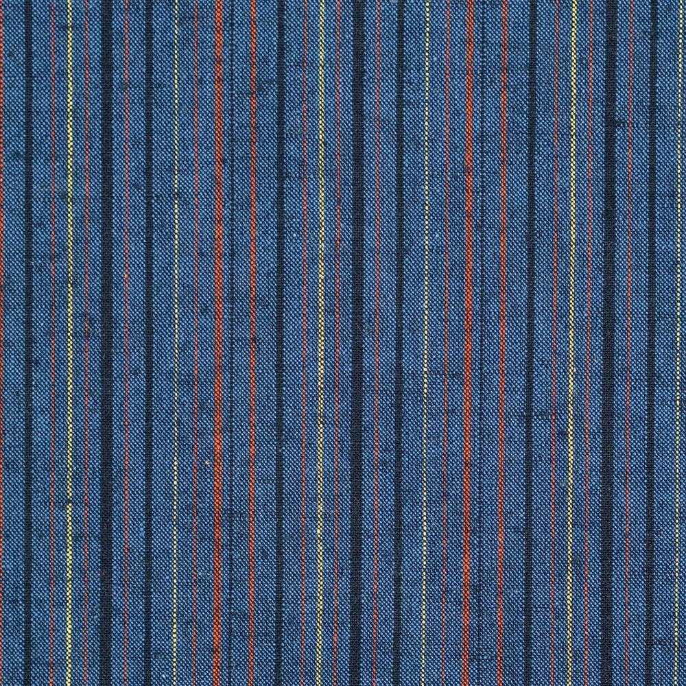 【工夫庵】唐桟縞（とうざんじま）座布団 紺（2枚セット）（BB）