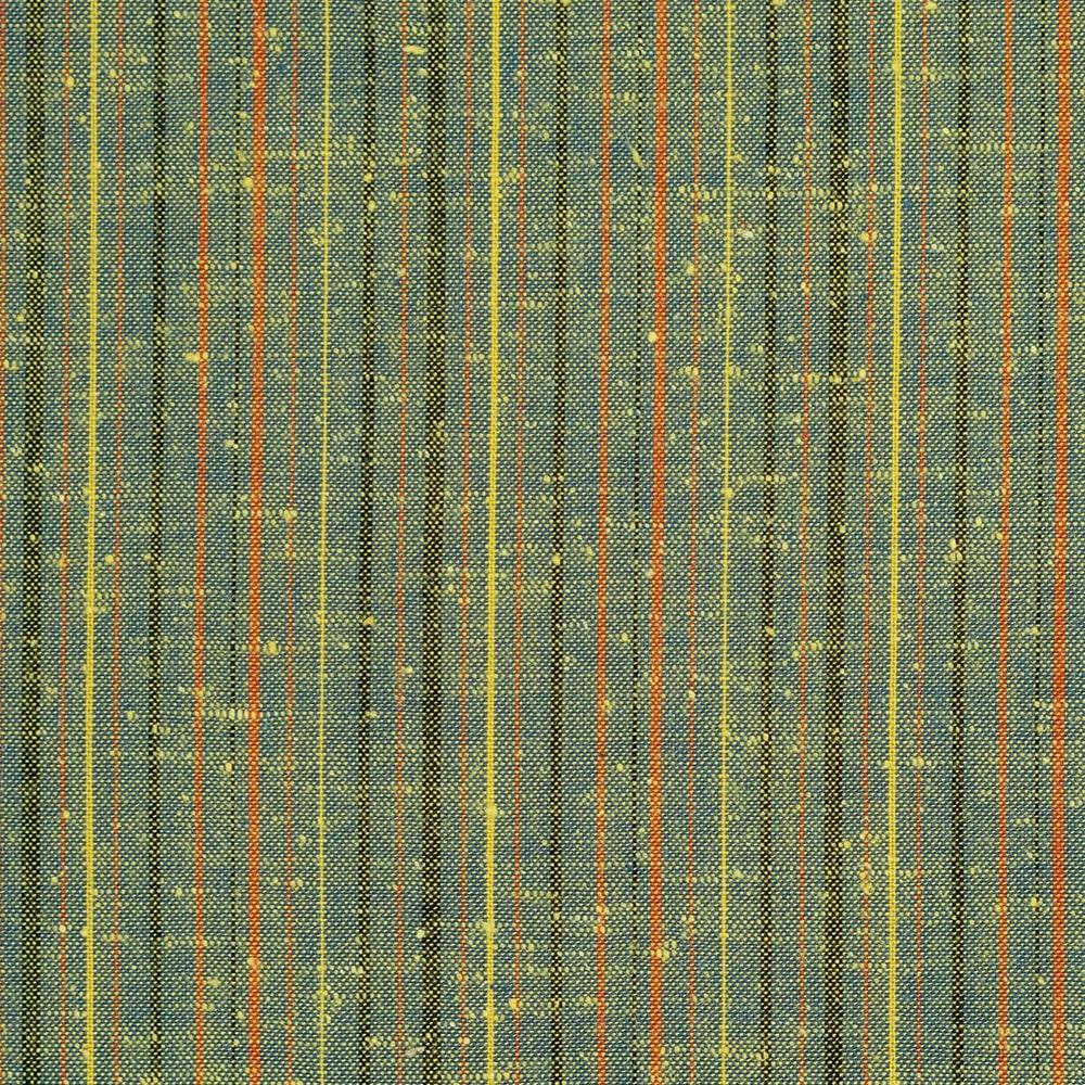 【工夫庵】唐桟縞（とうざんじま）座布団 グリーン（2枚セット）（GR）