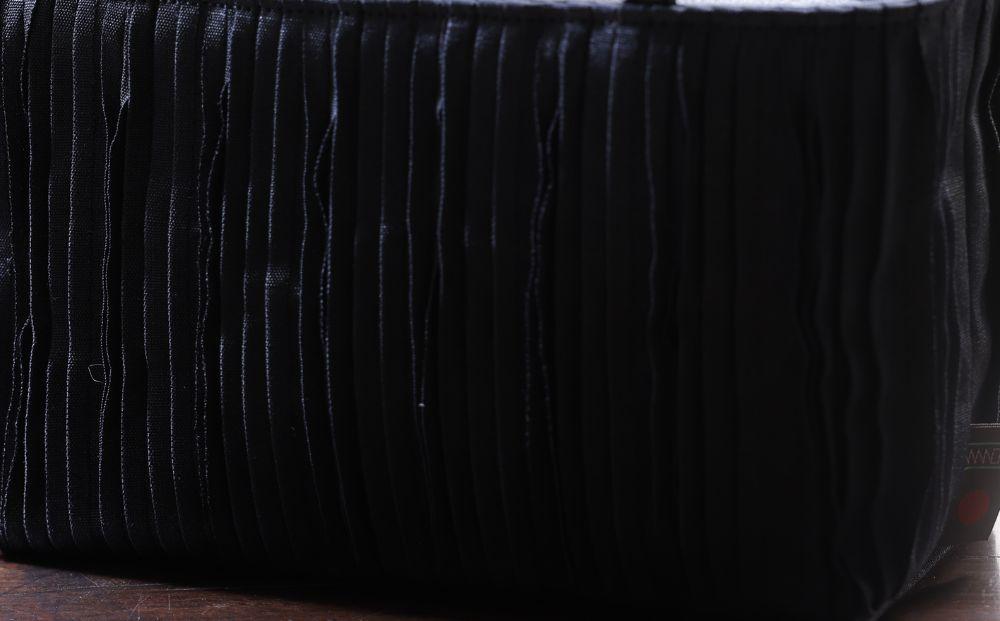 【岩則京遊(株)】畳縁バッグ 和バッグMini《黒》