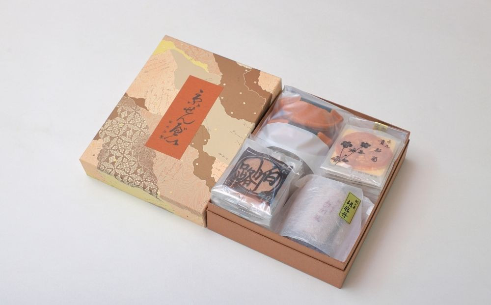 【京のおせん処田丸弥】京せんべい4種詰合せ(計60枚入)｜京都 老舗 素朴なおせんべい 人気セット