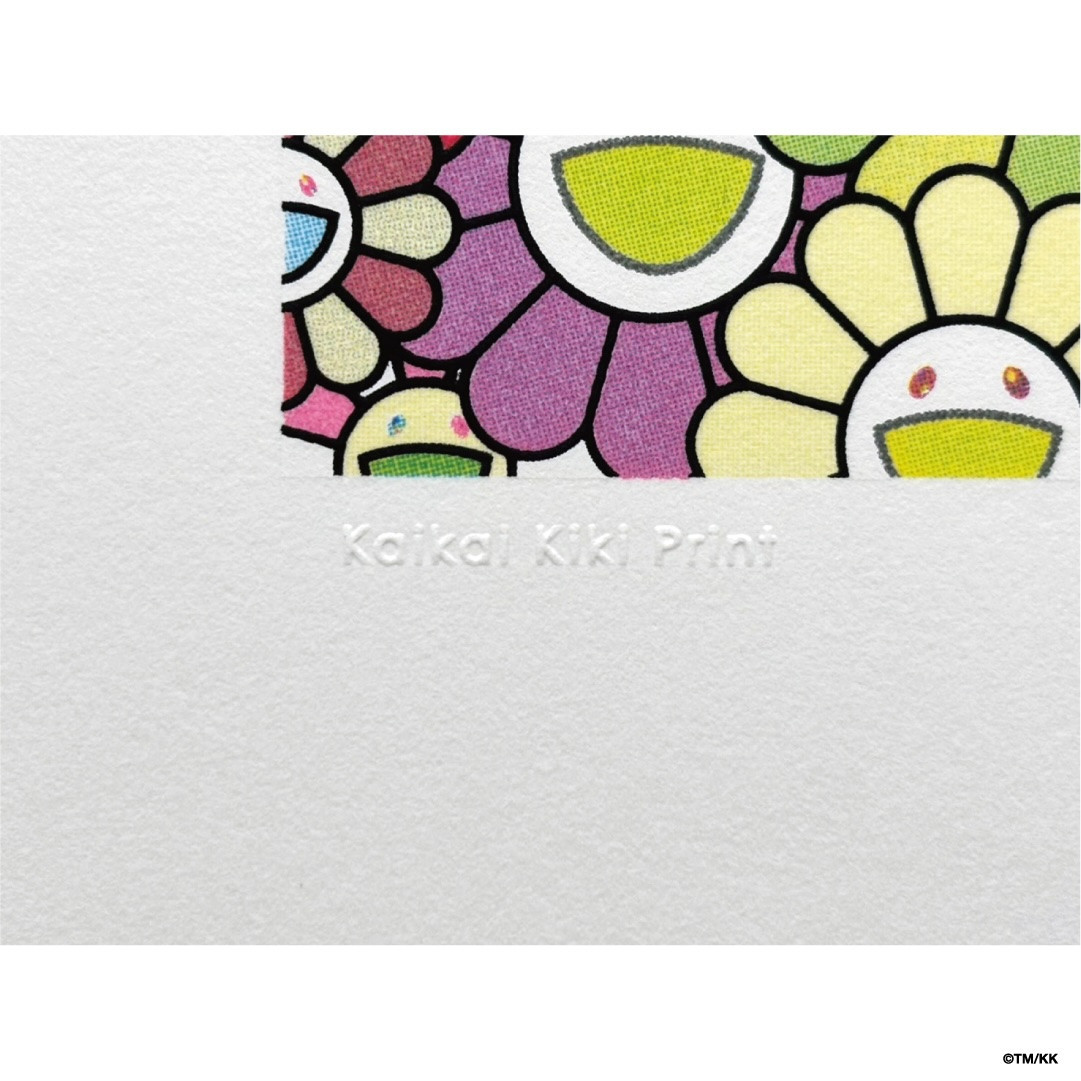 【ふるさと納税限定セット】版画「お花の短冊 レインボー」シリアルNo.入り限定カード付き［ 京都 村上隆 カイカイキキ アーティスト 大人気 レア トレカ カード おしゃれ かわいい アート 現代美術 人気 おすすめ 通販 送料無料 ふるさと納税 ］