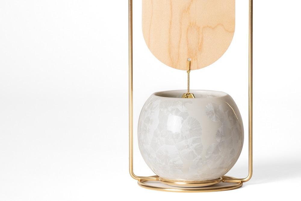 【熊谷聡商店】涼の音（白）～モダンでシックな陶磁器製の置き型風鈴～