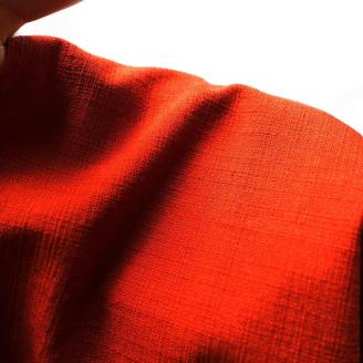 【工夫庵】色あそび 座布団 赤（2枚セット）（AA）