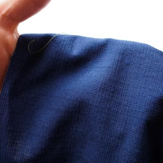 【工夫庵】色あそび 座布団 紺（2枚セット）（BB）