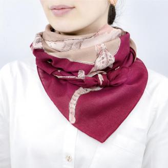 【三陽商事】浅山美里97cm風呂敷（CATS）(京都/大判/猫/ネコ/薄手/エコバック/綿100％)