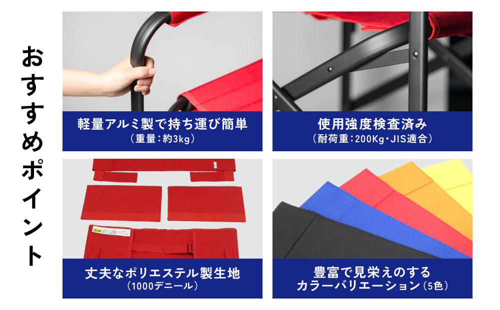 【シナノテント】ブランディングチェアACE＜ブラック＞｜京都 テントブランド 軽量・丈夫 椅子 人気［ 折り畳み椅子 耐荷重200kg 丈夫 5カラー 人気 おすすめ チェア 椅子 アウトドア 雑貨 お取り寄せ 通販 送料無料 ふるさと納税 ］