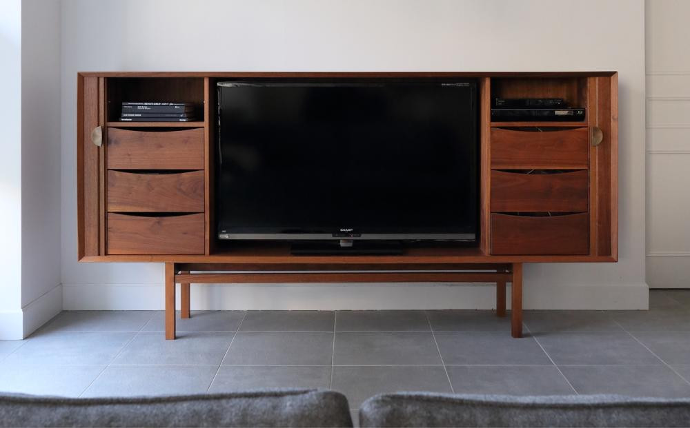 【高島屋選定品】＜FILE FURNITURE WORKS＞キャビネット(TV CABINET)｜京都 家具 キャビネット 人気ブランド［ 京都 家具 インテリア テレビ 棚  おしゃれ 人気 おすすめ 国産 職人 一点もの オーダー 東京 田園調布 ショールーム 通販 送料無料 ふるさと納税 ］