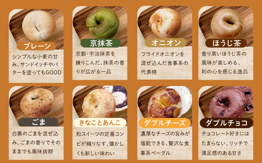 ＜3ヶ月定期便＞【CHABON】北海道産小麦100%のベーグル 人気のランダム24個セット｜京都 人気ベーカリー ベーグル食べ比べ おすすめ [ 人気のベーグル食べ比べ (固定10種＋ランダム2種)×2セット 焼きたて もちふわ グルメ 朝食 おやつ 人気 おすすめ パン お取り寄せ 通販 送料無料 ふるさと納税 ]