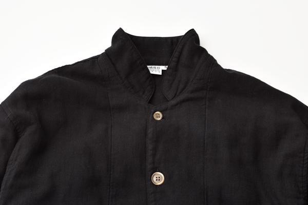 【大東寝具】京和晒綿紗×御黒染司 京都紋付 ガーゼパジャマ 2重合わせ【黒】男女兼用サイズ（M）［ 京都 寝具 老舗 パジャマ 人気 おすすめ ガーゼ 快眠 健康 やわらかい お取り寄せ 通販 送料無料 ふるさと納税 ］