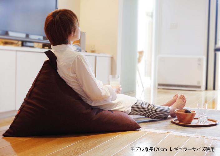 【大東寝具】tetra 8号帆布（レギュラーサイズ）【ビーズクッション座椅子】（黒）［ 京都 寝具 老舗 クッション 人気 おすすめ くつろぎ 寝ごこち お取り寄せ 通販 送料無料 ふるさと納税 ］