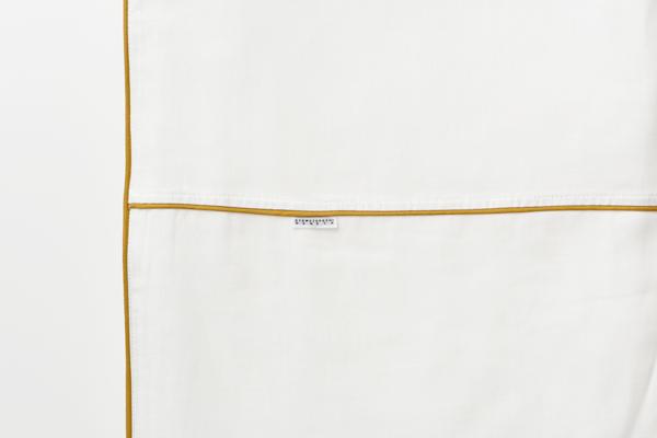 【大東寝具】～ふんわり心地良い肌さわり～ 京和晒綿紗 ガーゼ掛布団カバー 2重合わせ（マスタード・クイーン）［ 京都 寝具 老舗 カバー 人気 おすすめ 快眠 寝ごこち 睡眠 健康 お取り寄せ 通販 送料無料 ふるさと納税 ］