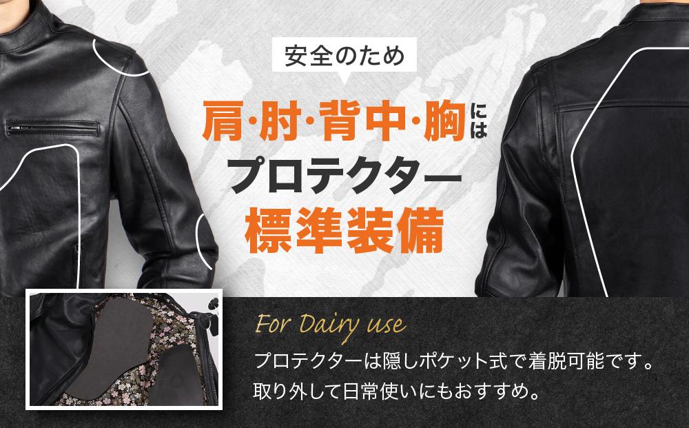 【デグナー】クラシック×花山コラボジャケット 21SJ-14K 桧垣桜柄＜LWサイズ＞［ 京都 バイクギア ジャケット 人気 おすすめ 革 レザー ツーリング ライダー バイカー バイク ブランド メーカー ギア パーツ ］