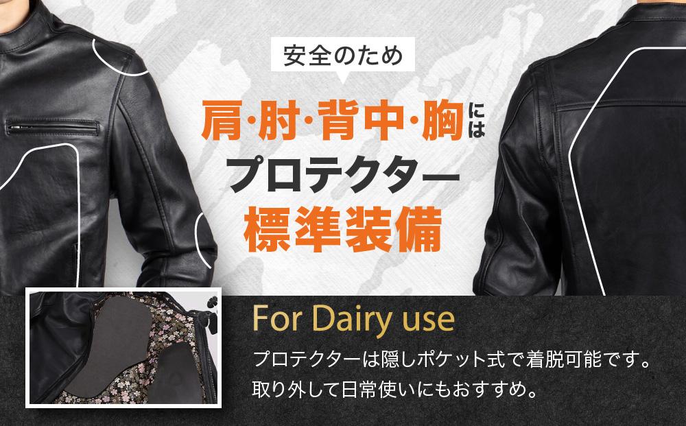 【デグナー】クラシック×花山コラボジャケット 21SJ-14K 流水雪輪柄＜XLサイズ＞［ 京都 バイクギア ジャケット 人気 おすすめ 革 レザー ツーリング ライダー バイカー バイク ブランド メーカー ギア パーツ ］