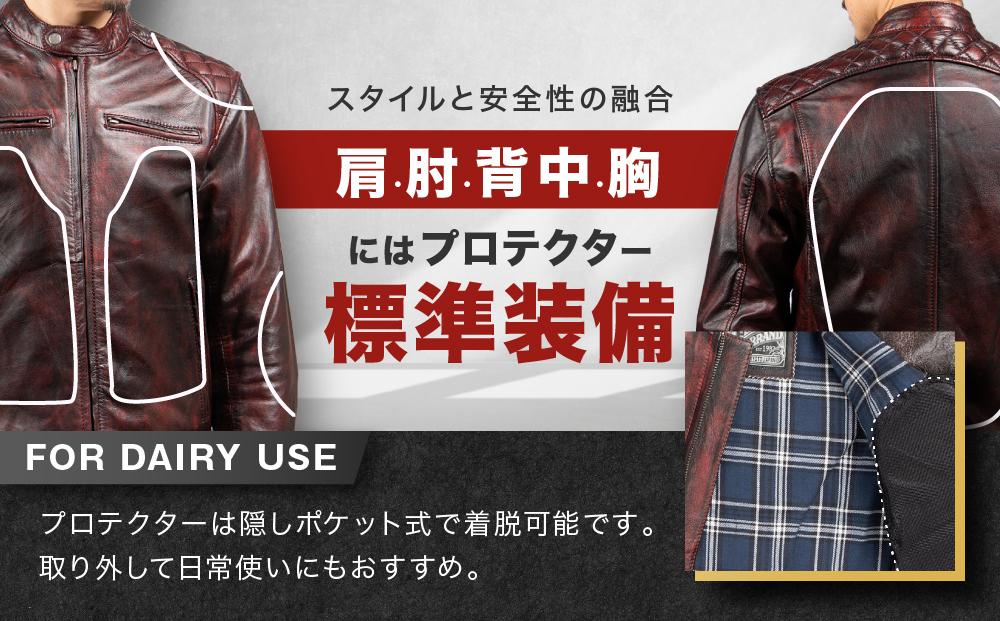 【デグナー】クラシックジャケット ワイン〈XLサイズ〉18SJ-6F［ 京都 バイクギア ジャケット 人気 おすすめ 革 レザー ツーリング ライダー バイカー バイク ブランド メーカー ギア パーツ ］