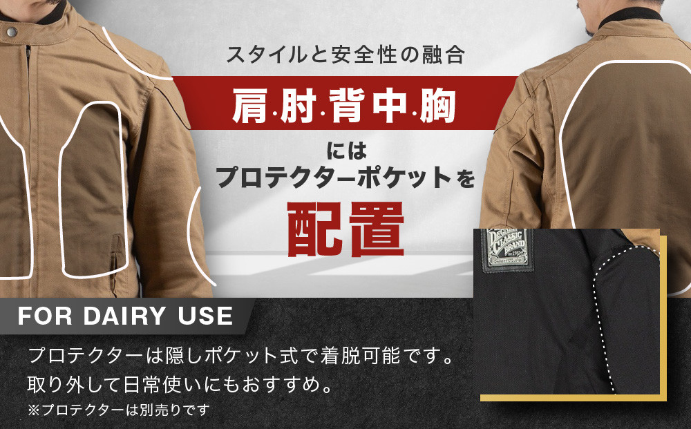 【ふるさと納税限定】AAコットンジャケット[25SJ-7F]＜Mサイズ＞［ 京都 バイク 革製品 ブランド ジャケット 人気 おすすめ 革 レザー ツーリング ライダー バイカー バイクギア メーカー ギア パーツ お取り寄せ 送料無料 ふるさと納税 ］