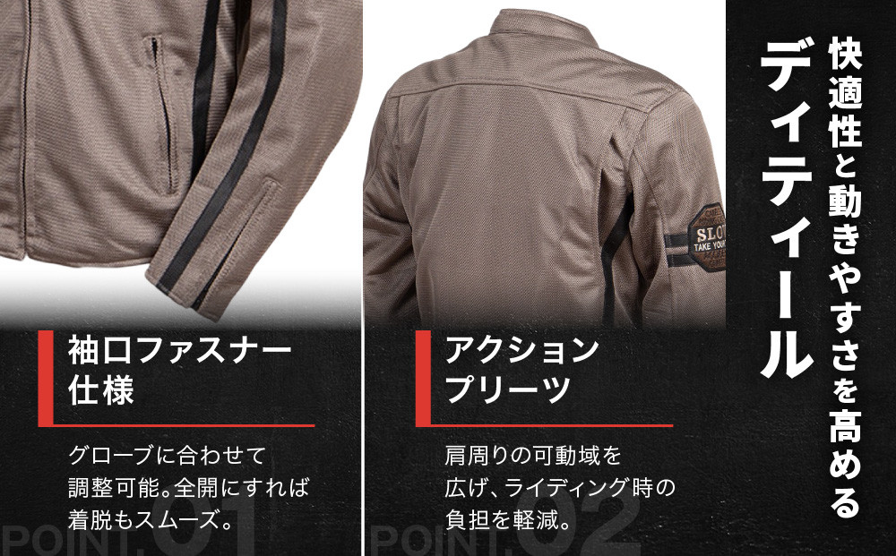 【デグナー】メッシュジャケット[23SJ-1]〈グレー・XLサイズ〉｜京都 バイクギア 人気ブランド バイク［ 京都 バイク バイクギア 人気ブランド 人気 おすすめ ツーリング ライダー バイカー お取り寄せ 送料無料 ふるさと納税 ］