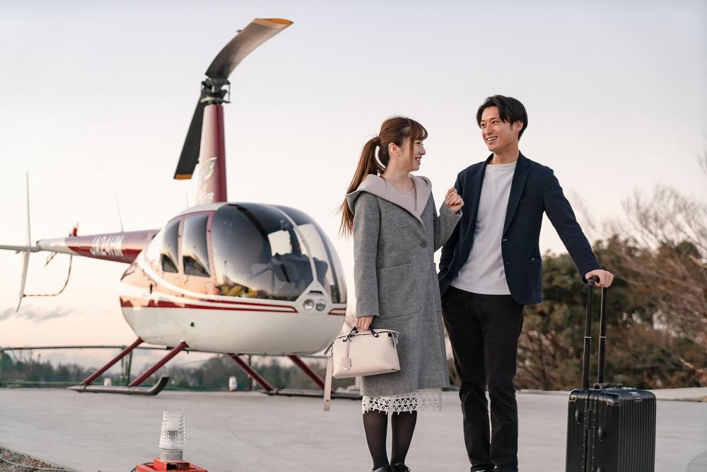 【AirX】京都大満喫！ヘリコプター遊覧チケット30分