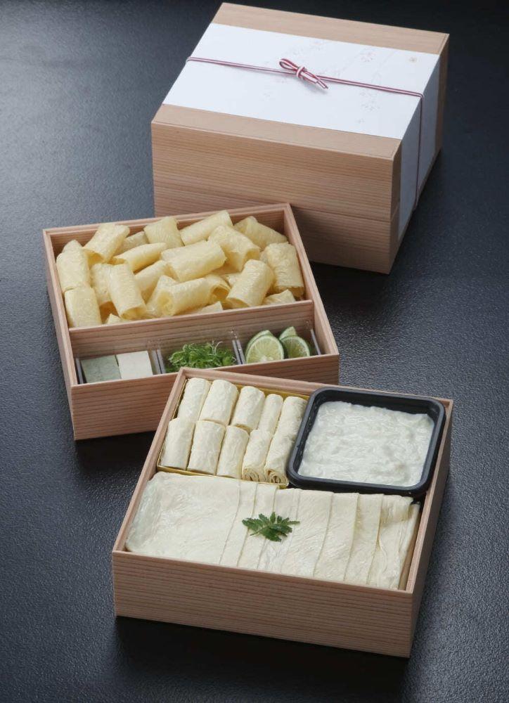 【京湯葉 ゆば庄】京湯葉のしゃぶしゃぶ二段セット								