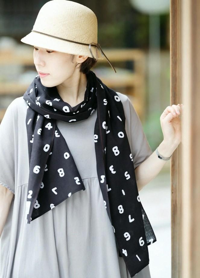 【SOU・SOU】伊勢木綿 くびまき/SO-SU-U 濡羽色2(ぬればいろ)