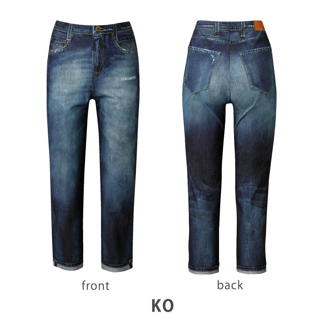 【ワコール/カルソン】まるでデニム ストレート レディス＜Sサイズ/KO＞［ 京都 ストレッチ パンツ ぐ～んとのびる! 快適 楽 はきごこち ファッション 人気 おすすめ ズボン ふるさと納税 ふるさと納税 ］