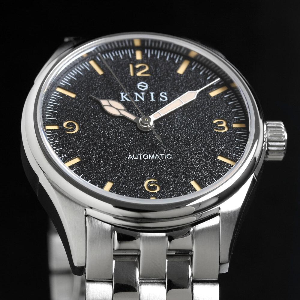 【KNIS KYOTO】レトロモダン 日本製 自動巻き 腕時計 ブラック［ 京都発 腕時計 ブランド おしゃれ 人気 おすすめ ウォッチ 時計 高級 ファッション お取り寄せ 通販 ニス ふるさと納税 ］