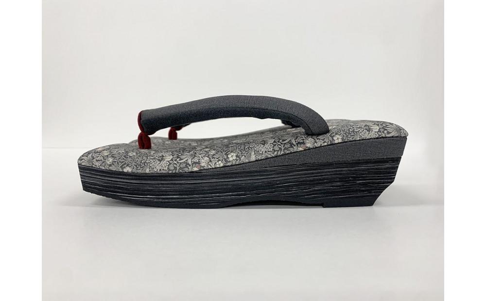 【京都丸紅】V&A草履（Lサイズ/ブラック）