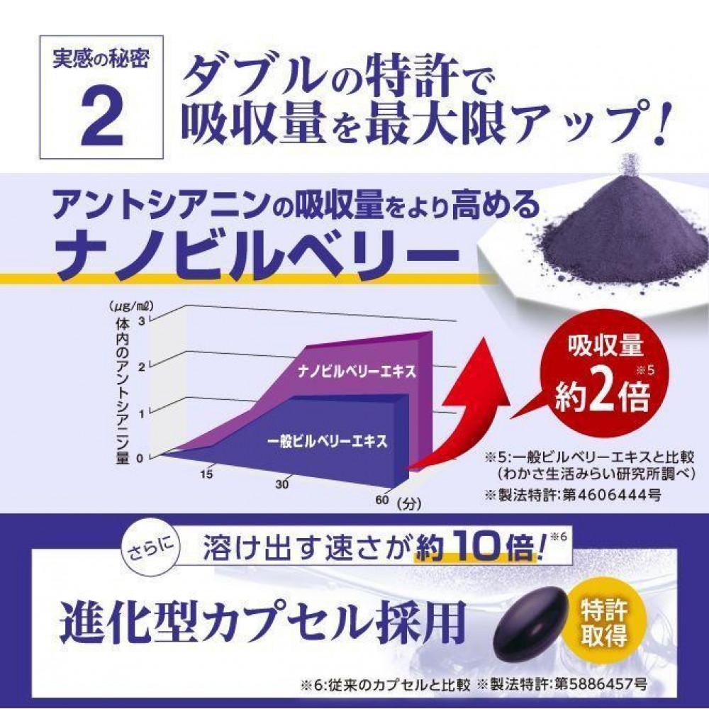 【わかさ生活】＜定期便＞ブルーベリーアイ 1年分 (3袋 x 4回 計12袋) ［ 京都 サプリ ブルーベリーアイ 売上No.1 人気 おすすめ サプリメント 健康 健康食品 お取り寄せ 通販 ふるさと納税 ］