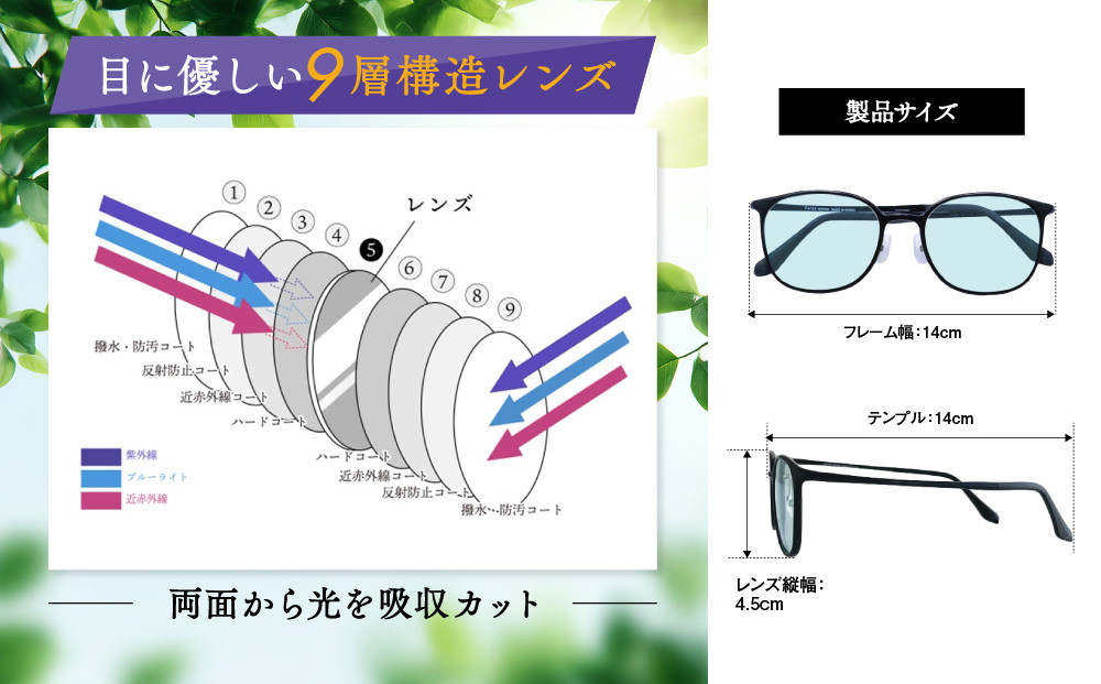 【わかさ生活】サンシャインメガネ（サングラス）＜パープル＞｜高機能サングラス 人気 3つの有害光線をカット［ 京都 紫外線 ブルーライト 度なし パソコン PC 人気 おしゃれ おすすめ お取り寄せ 通販 ふるさと納税 ］