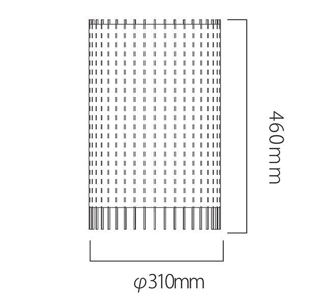 【日吉屋】自立式スタンド照明 和紙の色（蜜柑色）