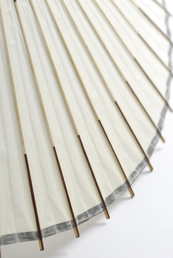 【日吉屋】特選番傘（白） 名入れあり（タイプA・C)