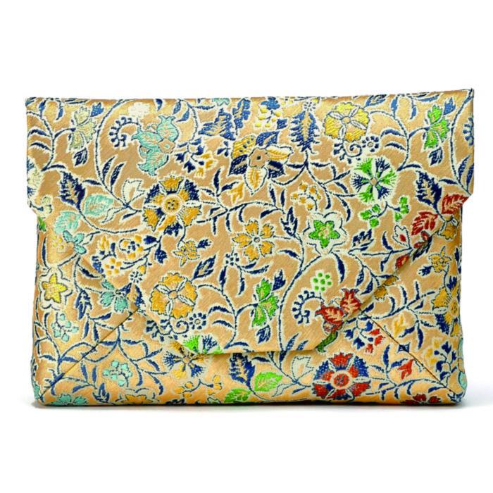 【龍村美術織物】早雲寺（金）茶道具5点セット（出帛紗など）｜京都 茶道 人気 [ ふくさ 小物入れ 懐紙 和風 和装 高級 人気 おすすめ お取り寄せ 通販 送料無料 ふるさと納税 ]