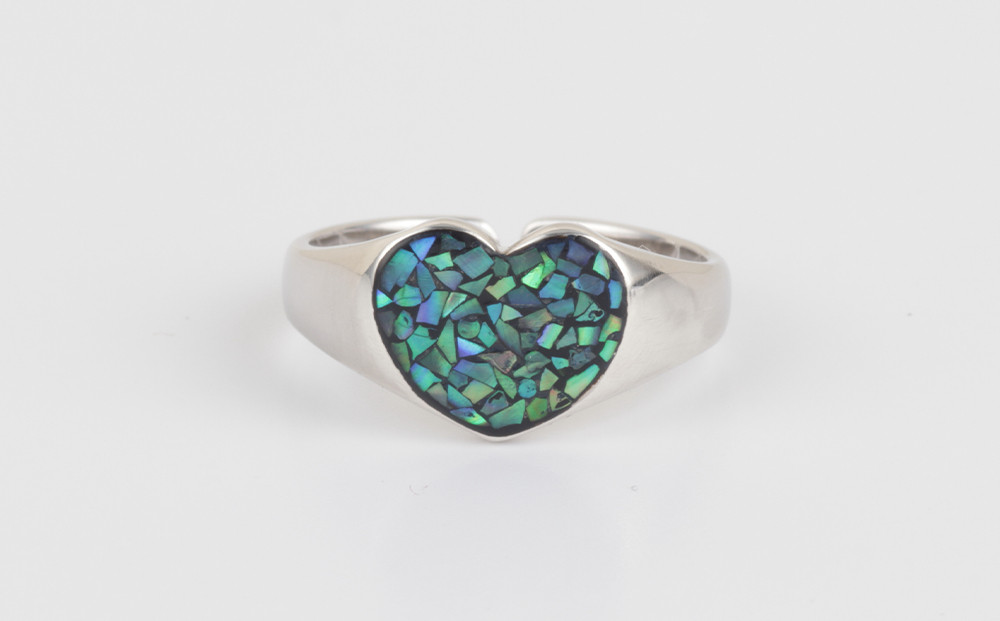 【嵯峩螺鈿野村】ハートリング｜京都 老舗 伝統工芸 漆器 ジュエリー［ 京都 老舗 伝統工芸 工芸品 アクセサリー ジュエリー ファッション 指輪 漆 人気 おすすめ 職人 お取り寄せ 通販 送料無料 ふるさと納税 ］