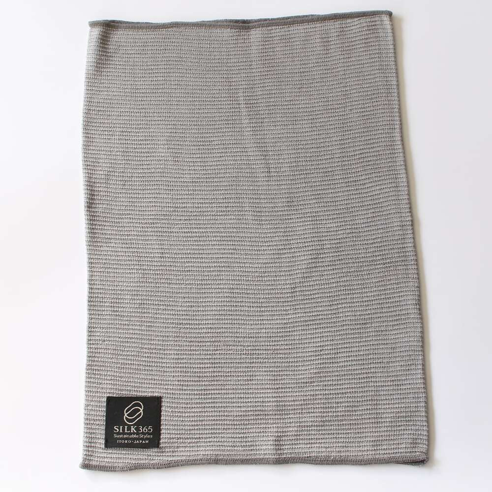 【伊と幸】《白生地の老舗が贈る》シルクニット腹巻き(シルバーグレー)｜京都 人気腹巻き ルームウェア［ 京都 老舗 絹 ファッション レディース メンズ 男女兼用 ユニセックス 妊婦 マタニティ 暖かい 人気 おすすめ ギフト お取り寄せ 通販 送料無料 ふるさと納税 ］